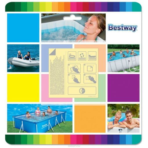 Рем. комплект 6.5х6.5см, самокл. водост. заплатки (10шт), 62091 Bestway