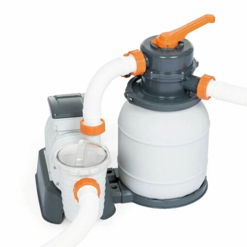 Стальной бассейн Hydrium 460х120см, 17400л, песч.фил.-нас. 5678л/ч, лестн., тент, подс 56384 Bestway — изображение 5