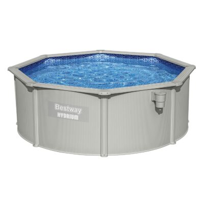 Стальной бассейн Hydrium 360х120см, 10990л, песч.фил.-нас. 3028л/ч, лестн., тент, подс 56574 Bestway