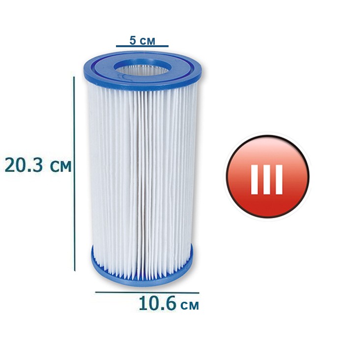 Картридж Bestway 58012 "тип III" для фильтр-насосов 5678 — изображение 2